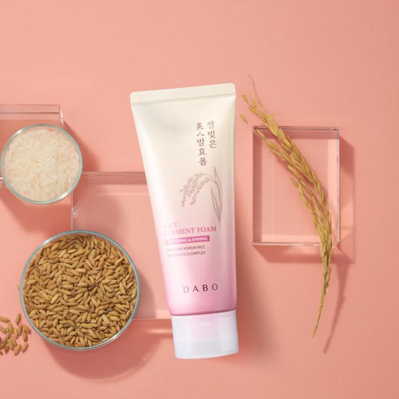 DABO Rice Ferment Foam Cleanser Whitening & Shining - Dabo Rice Foam Cleanser