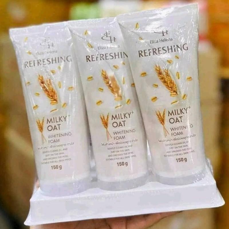 Eliza Helena Refreshing Milky+ Oat Whitening Foam – 150g